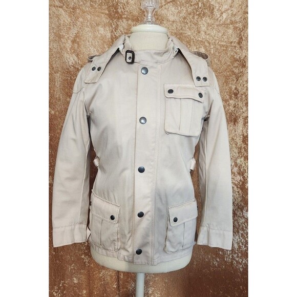 Burberry® Authentic Detachable Hood & Wool Lining Trench/Rain Coat Youth Sz 12Y - Picture 2 of 14